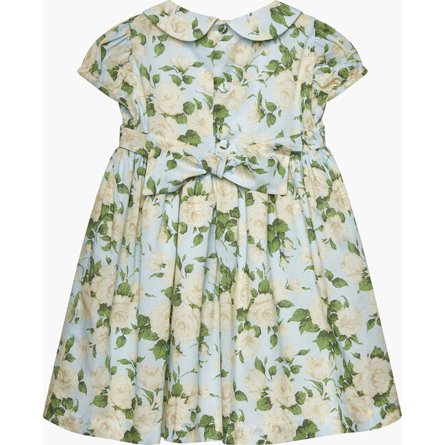 Little Liberty Print Carline Rose Dress, Pale Blue Rose - Dresses - 2