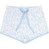 Briland Botanic Long Slim Leg Boardie, Blue - Swim Trunks - 1 - thumbnail