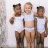 Eyelet Square Neck Double Ruffle One-Piece, White - One Pieces - 2