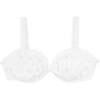 Women's Eyelet Tie Knot Bikini Top, White - Two Pieces - 1 - thumbnail