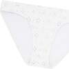 Women's Eyelet Tie Knot Bikini Bottom, White - Two Pieces - 2