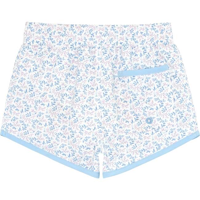 Briland Botanic Long Slim Leg Boardie, Blue - Swim Trunks - 4