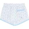 Briland Botanic Long Slim Leg Boardie, Blue - Swim Trunks - 4