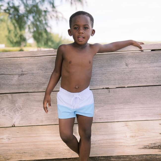 Bay Colorblock Boardie, Lavender - Swim Trunks - 2