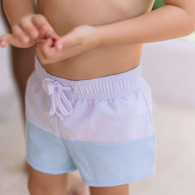 Bay Colorblock Boardie, Lavender - Swim Trunks - 3