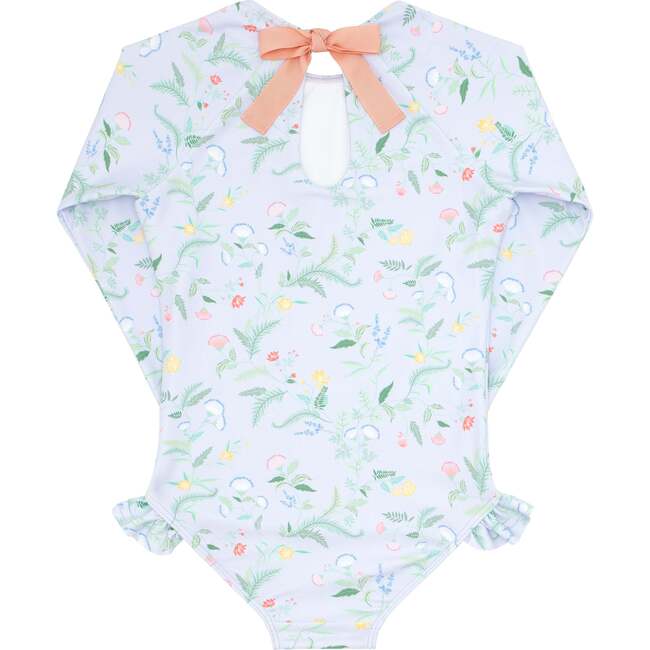Bay Floral Rashguard One-Piece, Lavender - One Pieces - 3