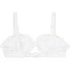 Women's Eyelet Tie Knot Bikini Top, White - Two Pieces - 3