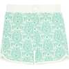 Abaco Paisley Boardshort, Green - Swim Trunks - 1 - thumbnail