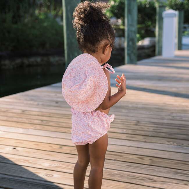 Calypso Botanic Diaper Bloomer Cover, Coral - Bloomers - 2