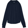 Warm-Up Fleece Sweatshirt, Indigo - Sweatshirts - 1 - thumbnail