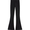 Raquel Fleece Flare Sweatpants, Black - Sweatpants - 1 - thumbnail