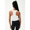 Ashby Rib Crop, White - Tank Tops - 2