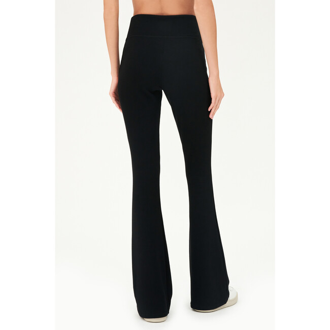 Raquel Fleece Flare Sweatpants, Black - Sweatpants - 2