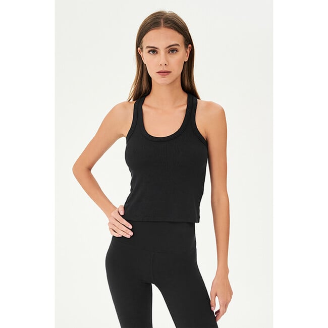 Ashby Rib Crop, Black - Blouses - 4