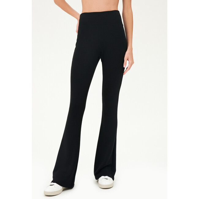 Raquel Fleece Flare Sweatpants, Black - Sweatpants - 4