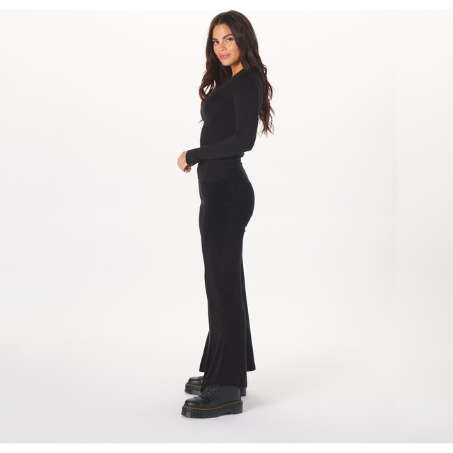 Women's Syra Long Sleeve Tee, Jet Black - Tees - 2