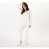 Women's Long Sleeve Button-Up Shirt, Off-White - Shirts - 2