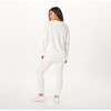 Women's Long Sleeve Button-Up Shirt, Off-White - Shirts - 3