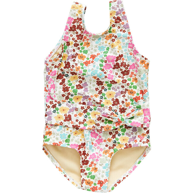 Girls Jaymes Suit, Multi Ditsy Floral - One Pieces - 1
