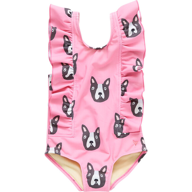 Girls Katniss Suit, Pink Boston Terrier