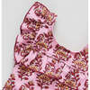 Girls Quinn Suit, Pink Posey Block Print - One Pieces - 2