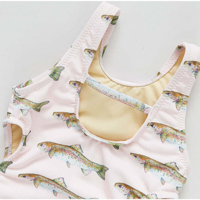 Girls Keller Suit, Pink Rainbow Trout - One Pieces - 2