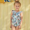 Girls Katniss Suit, Paper Floral - One Pieces - 2