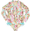 Girls Arden Suit, Multi Ditsy Floral - One Pieces - 1 - thumbnail