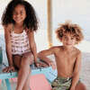 Girls Joy Tankini, Pink Rainbow Trout - Two Pieces - 3