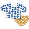 Girls Lexi Tankini, Indigo Cornflower - Two Pieces - 5
