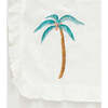 Girls Anick Coverup, Antique White Palm Trees - Cover-Ups - 3