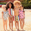 Boys Swim Trunk, Multi Wide Stripe - Swim Trunks - 2