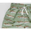 Boys Swim Trunk, Olive Rainbow Trout - Swim Trunks - 3