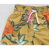 Boys Swim Trunk, Hawaiian Floral - Swim Trunks - 3