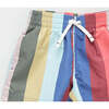 Boys Swim Trunk, Multi Wide Stripe - Swim Trunks - 3