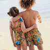 Boys Swim Trunk, Hawaiian Floral - Swim Trunks - 4