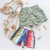 Boys Swim Trunk, Multi Wide Stripe - Swim Trunks - 5