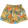 Boys Swim Trunk, Hawaiian Floral - Swim Trunks - 5