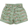 Boys Swim Trunk, Olive Rainbow Trout - Swim Trunks - 6