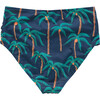 Womens Courtney Swim Bottom, Navy Palm Trees - Two Pieces - 3