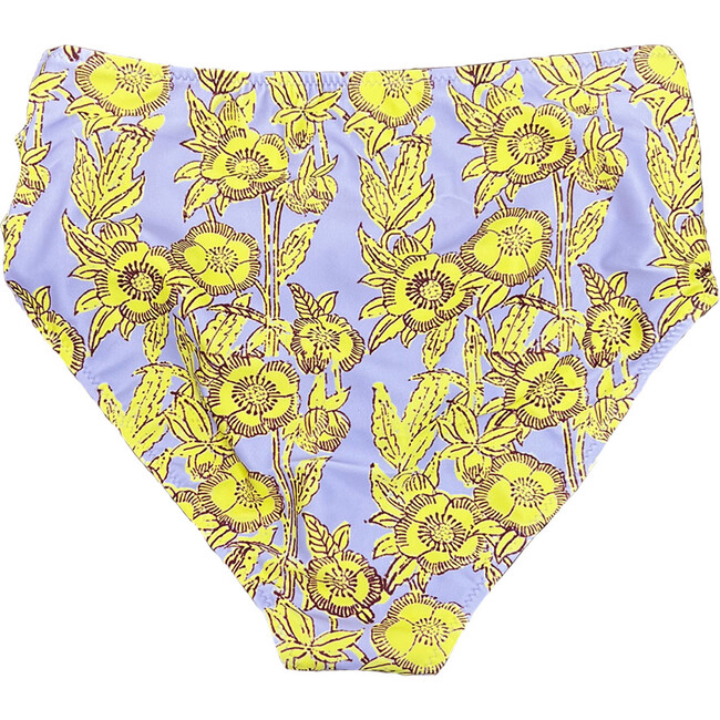 Womens Courtney Swim Bottom, Lavender Stem Floral - Two Pieces - 3