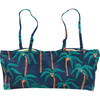 Womens Courtney Swim Top, Navy Palm Trees - Two Pieces - 5