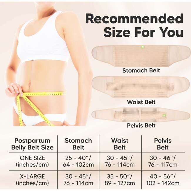 Revive 3-in-1 Postpartum Recovery Support Belt, Classic Ivory - Belts - 5