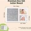 Heartfelt Picture Frame with Felt Letterboard, Alpine White - Frames - 6
