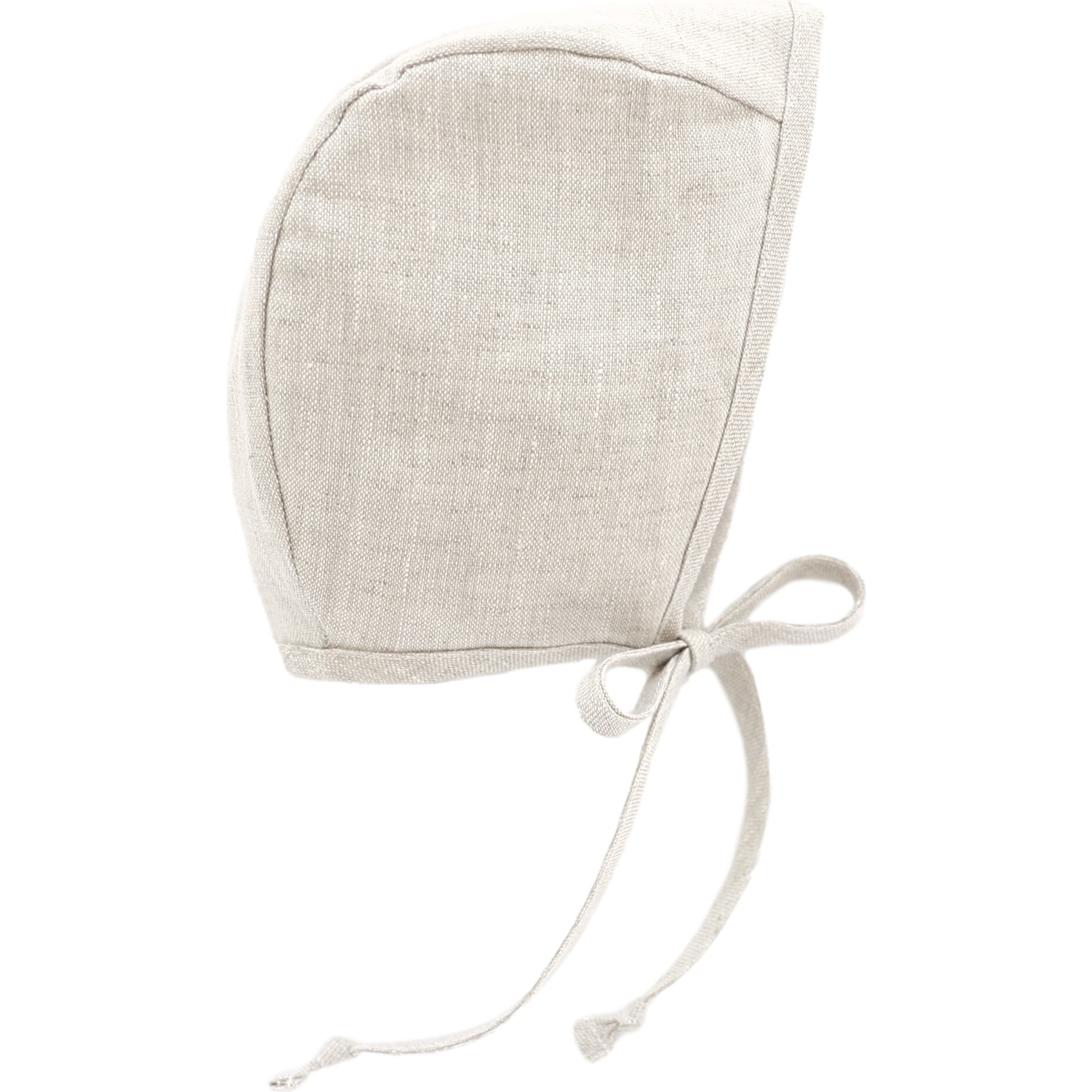 Sand Linen Bonnet Cotton-Lined, Tan - Hats - 1