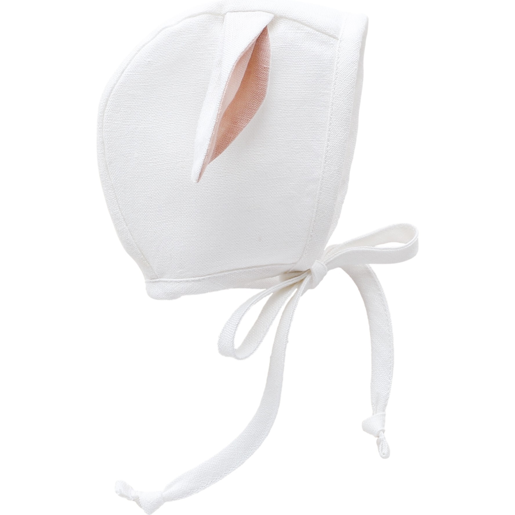 Lamb Bonnet Cotton-Lined, White - Hats - 1