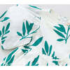 Maribelle 3/4 Puff Sleeve Dress, Jungle Leaf - Dresses - 3