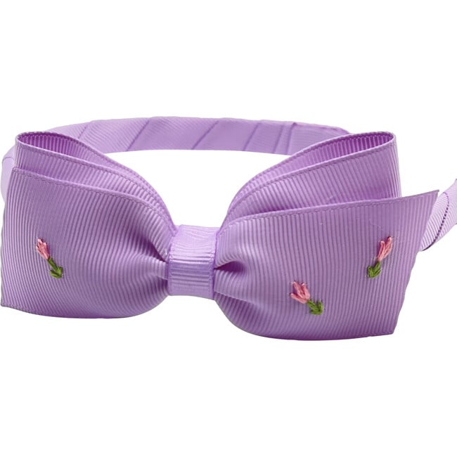 Double Tulip Lottie Headband, Lavender