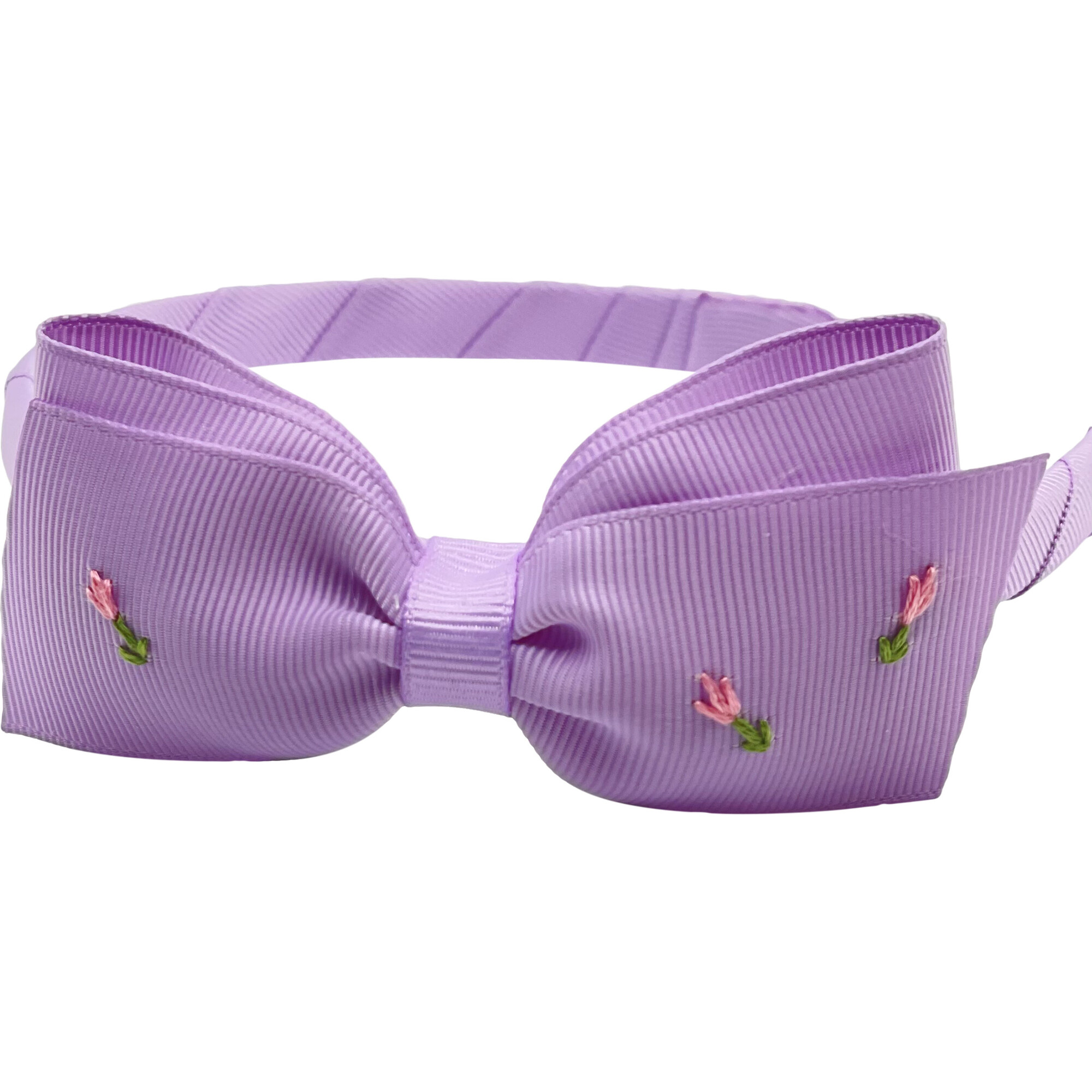Double Tulip Lottie Headband, Lavender - Hair Accessories - 1