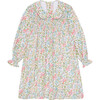 Cora Long Blouson Sleeve Smock Dress, Multi Floral - Dresses - 1 - thumbnail